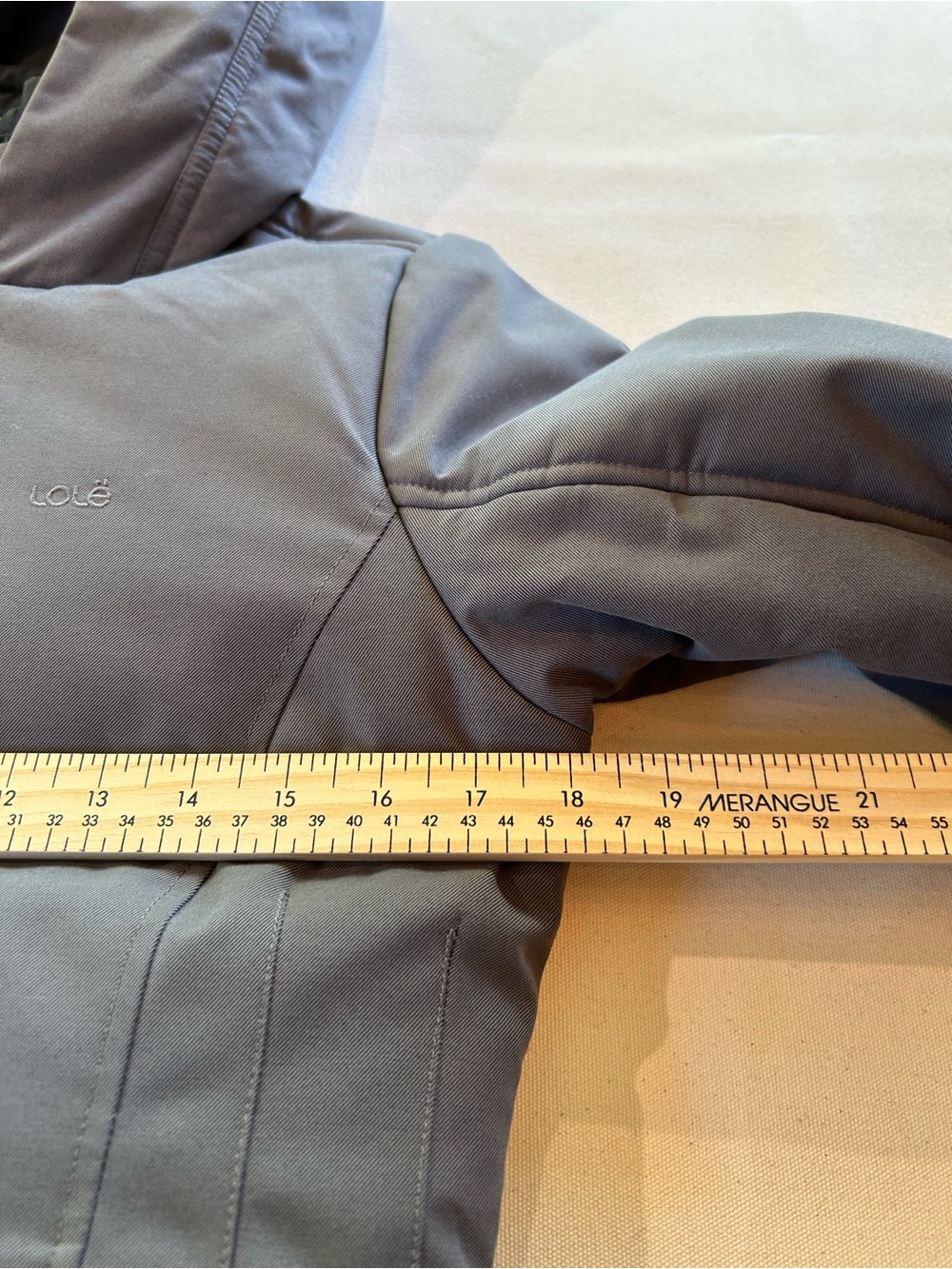 Lolë Montreal Live Out Loud Hybrid Hooded Mid-Length Jacket Coat Grey Black XS - Picture 9 of 12